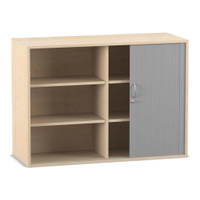 Flexeo® Rollladen-Aufsatzschrank, 6 Fächer, Breite: 126,4 cm – Bild 29