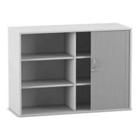 Flexeo® Rollladen-Aufsatzschrank, 6 Fächer, Breite: 126,4 cm – Bild 23