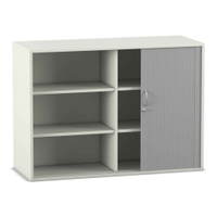 Flexeo® Rollladen-Aufsatzschrank, 6 Fächer, Breite: 126,4 cm – Bild 17
