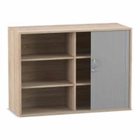 Flexeo® Rollladen-Aufsatzschrank, 6 Fächer, Breite: 126,4 cm – Bild 5