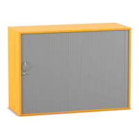 Flexeo® Rollladen-Aufsatzschrank, 6 Fächer, Breite: 126,4 cm – Bild 3