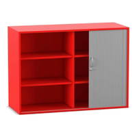 Flexeo® Rollladen-Aufsatzschrank, 6 Fächer, Breite: 126,4 cm – Bild 20