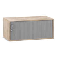 Flexeo® Rollladen-Aufsatzschrank, 2 Fächer, Mittelwand, Breite 94,4 cm – Bild 6