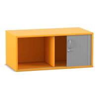 Flexeo® Rollladen-Aufsatzschrank, 2 Fächer, Mittelwand, Breite 94,4 cm – Bild 2