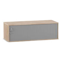 Flexeo® Rollladen-Aufsatzschrank, 2 Fächer, Breite 126,4 cm – Bild 9