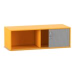 Flexeo® Rollladen-Aufsatzschrank, 2 Fächer, Breite 126,4 cm - 814014V0037 P01