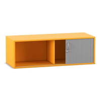 Flexeo® Rollladen-Aufsatzschrank, 2 Fächer, Breite 126,4 cm – Bild 2