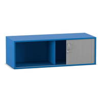 Flexeo® Rollladen-Aufsatzschrank, 2 Fächer, Breite 126,4 cm – Bild 26