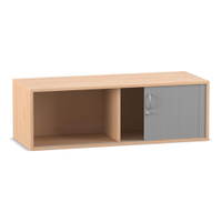 Flexeo® Rollladen-Aufsatzschrank, 2 Fächer, Breite 126,4 cm