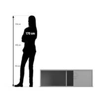 Flexeo® Rollladen-Aufsatzschrank, 2 Fächer, Breite 126,4 cm – Bild 32