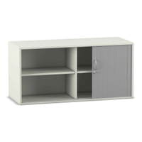 Flexeo® Rollladen-Aufsatzschrank, 4 Fächer, Breite 126,4 cm – Bild 14