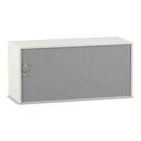 Flexeo® Rollladen-Aufsatzschrank, 4 Fächer, Breite 126,4 cm – Bild 15