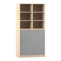 Flexeo® Rollladenschrank, 12 Fächer, Mittelwand, Tür unten, Breite 94,4 cm – Bild 31