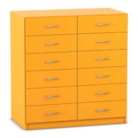 Flexeo® Schrank, 12 kleine Schubladen, Breite 94,4 cm – Bild 2