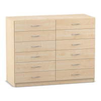 Flexeo® Schrank, 12 kleine Schubladen, Breite 126,4 cm – Bild 20