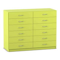 Flexeo® Schrank, 12 kleine Schubladen, Breite 126,4 cm – Bild 10