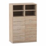 Flexeo® Schrank, 6 große Schubladen, 4 Fächer, Mittelwand, Breite 94,4 cm - 818022V0025 P02