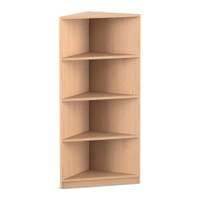 Flexeo® Abschlussregal eckig, 4 Fächer – Bild 4