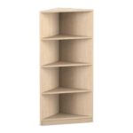 Flexeo® Abschlussregal eckig, 4 Fächer - Flexeo Abschlussregal eckig 4 Faecher 821017V0007 P01 ZN