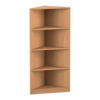 Flexeo® Abschlussregal eckig, 4 Fächer – Bild 5