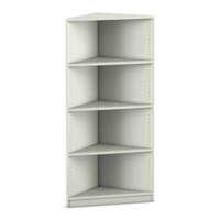 Flexeo® Abschlussregal eckig, 4 Fächer – Bild 7