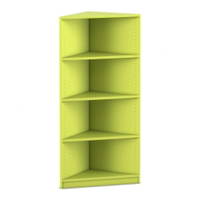 Flexeo® Abschlussregal eckig, 4 Fächer – Bild 6