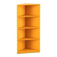 Flexeo® Abschlussregal eckig, 4 Fächer – Bild 2