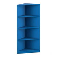 Flexeo® Abschlussregal eckig, 4 Fächer – Bild 10