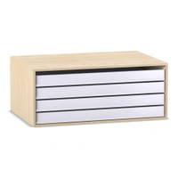 Flexeo® Aufsatz zum Papier- und Bilderschrank, 4 große Auszüge – Bild 11