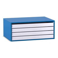 Flexeo® Aufsatz zum Papier- und Bilderschrank, 4 große Auszüge – Bild 10