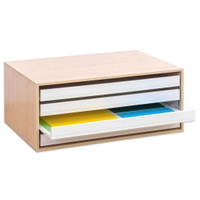 Flexeo® Aufsatz zum Papier- und Bilderschrank, 4 große Auszüge – Bild 15