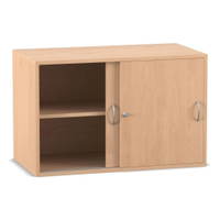 Flexeo® Aufsatzschrank, 2 Fächer, Schiebetüren, Breite 94,4 cm, Höhe 60,6 cm