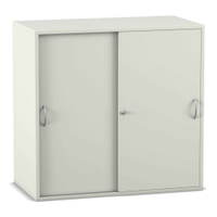 Flexeo® Aufsatzschrank, 3 Fächer, Schiebetüren, Breite 94,4 cm – Bild 18