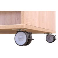Flexeo® Bücherwagen, beidseitig je 2 Schrägablagen, 1 Fachboden – Bild 15