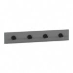 Flexeo® Garderobenleiste „Armadio“, rechteckig mit Haken - Flexeo Garderobenleiste Armadio rechteckig mit Haken 809178V0047 P01 ZN