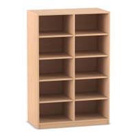 Flexeo® Regal, 2 Reihen, 10 Fächer, mittelhoch, Breite 94,4 cm – Bild 6