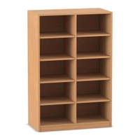 Flexeo® Regal, 2 Reihen, 10 Fächer, mittelhoch, Breite 94,4 cm – Bild 8
