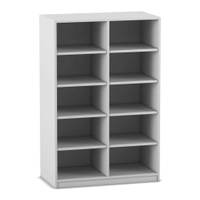 Flexeo® Regal, 2 Reihen, 10 Fächer, mittelhoch, Breite 94,4 cm – Bild 16