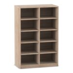 Flexeo® Regal, 2 Reihen, 10 Fächer, mittelhoch, Breite 94,4 cm - Flexeo Regal 2 Reihen 10 Faecher mittelhoch Breite 94 4 cm 817016V0025 P01 ZN