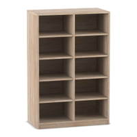 Flexeo® Regal, 2 Reihen, 10 Fächer, mittelhoch, Breite 94,4 cm – Bild 4