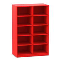 Flexeo® Regal, 2 Reihen, 10 Fächer, mittelhoch, Breite 94,4 cm – Bild 14