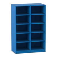 Flexeo® Regal, 2 Reihen, 10 Fächer, mittelhoch, Breite 94,4 cm – Bild 18