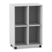 Flexeo® Regal, 2 Reihen, 4 Fächer, H x B x T: 98 x 66,5 x 40,8 cm – Bild 6