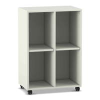 Flexeo® Regal, 2 Reihen, 4 Fächer, H x B x T: 98 x 66,5 x 40,8 cm – Bild 2