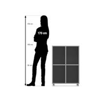 Flexeo® Regal, 2 Reihen, 4 Fächer, H x B x T: 98 x 66,5 x 40,8 cm – Bild 10