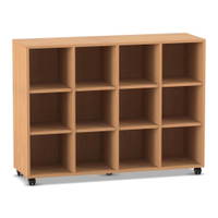 Flexeo® Regal, 4 Reihen, 12 Fächer – Bild 8