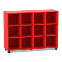 Flexeo® Regal, 4 Reihen, 12 Fächer – Bild 14