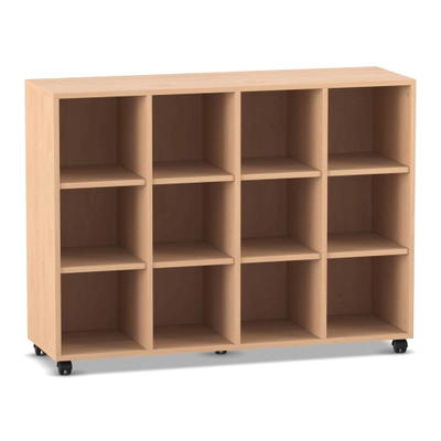 Flexeo® Regal, 4 Reihen, 12 Fächer
