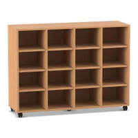 Flexeo® Regal, 4 Reihen, 16 Fächer – Bild 8