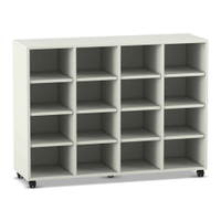 Flexeo® Regal, 4 Reihen, 16 Fächer – Bild 12